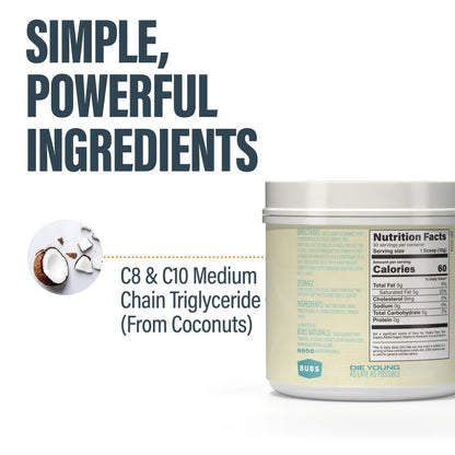BUBS NATURALS MCT OIL CREAMER PROVIDES ENERGY